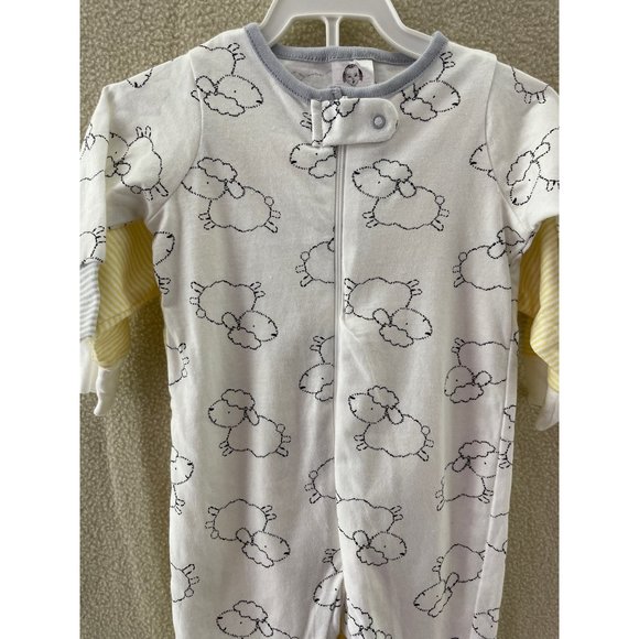 Gerber Sheep Print & “Little wishes…” Sleepers - Set of 2 - Picture 7 of 11